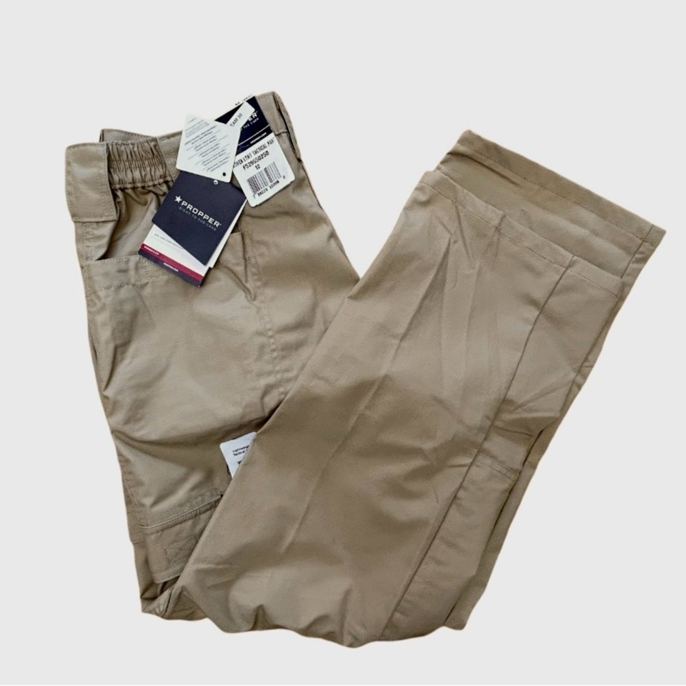PROPPER Womens Lightweight Tactical Pant Teflon Stain Resistant Khaki Tan‎ Sz 12 - Picture 13 of 13